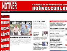 Tablet Screenshot of notiver.com.mx